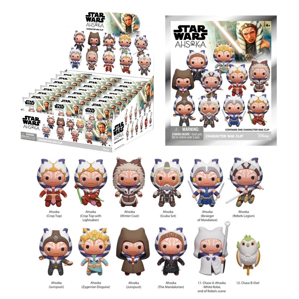 スターウォーズ Star Wars アソーカ Ahsoka 3D ラバーキーホルダーの画像