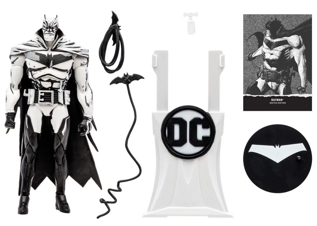 McFarlane DC Batman Batman: White Knight Sketch Edition Gold Label 7-Inch Action Figure画像