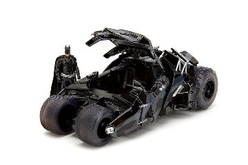 The Dark Knight Trilogy Tumbler Batmobile & Batman 1:24 scale Dycast Figure画像