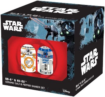 Star Wars BB-8 and R2-D2 Sculpted Salt and Pepper Set画像