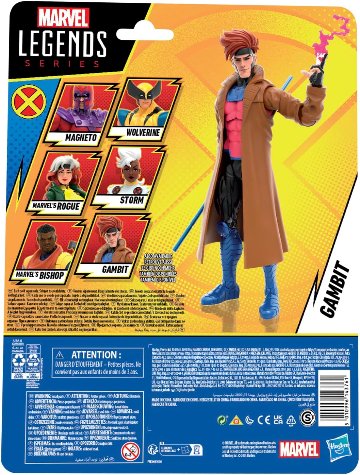 Marvel Legends Retro Cardback X-Men '97 Gambit 6-Inch Action Figure画像