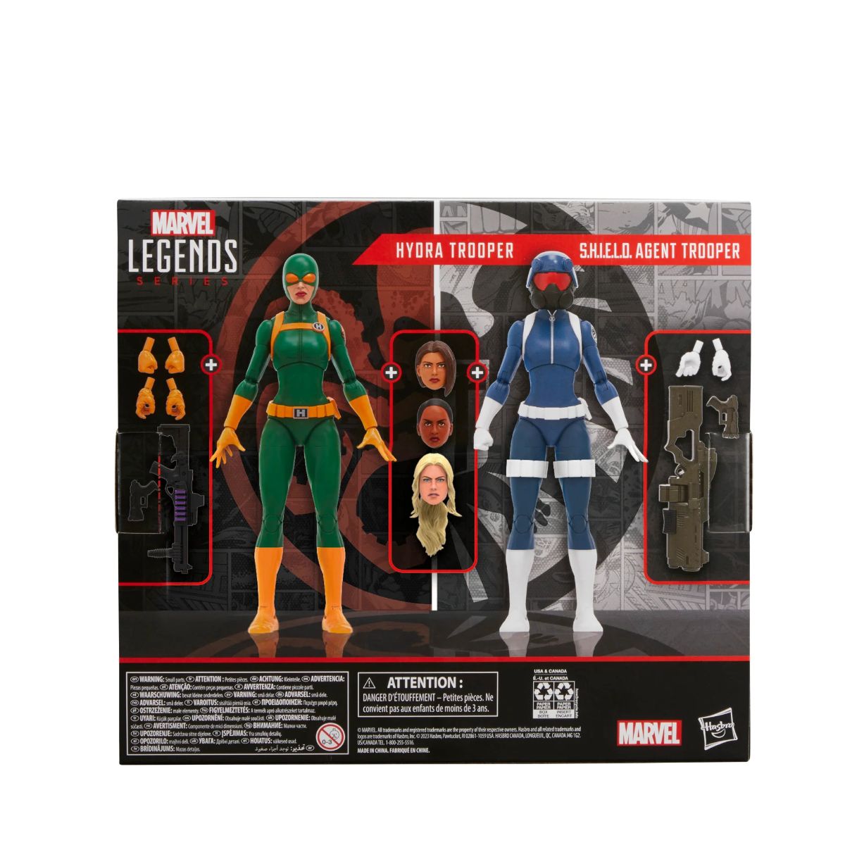 Marvel Legends S.H.I.E.L.D. Agent Trooper and Hydra Trooper 6-Inch Action Figure 2-Pack画像