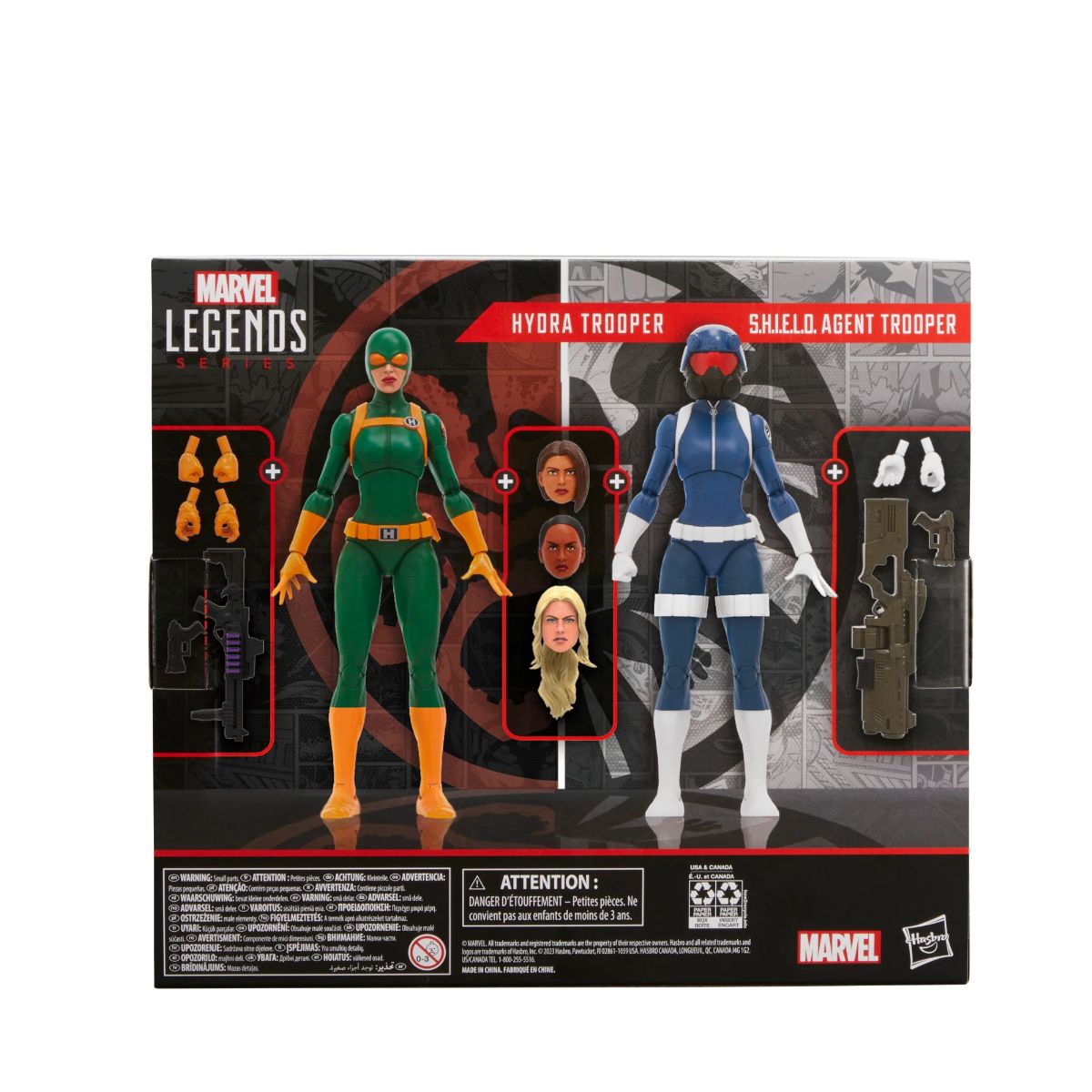 Marvel Legends S.H.I.E.L.D. Agent Trooper and Hydra Trooper 6-Inch Action Figure 2-Packの画像