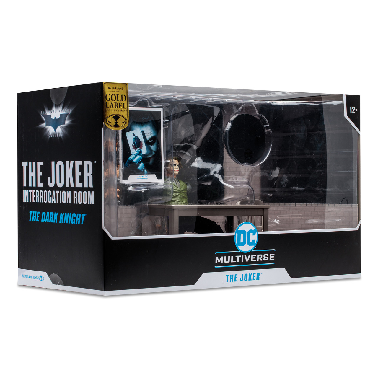 McFarlane DC Multiverse The Joker Interrogation Room(The Dark Knight) Gold Label 7-Inch Action Figur画像