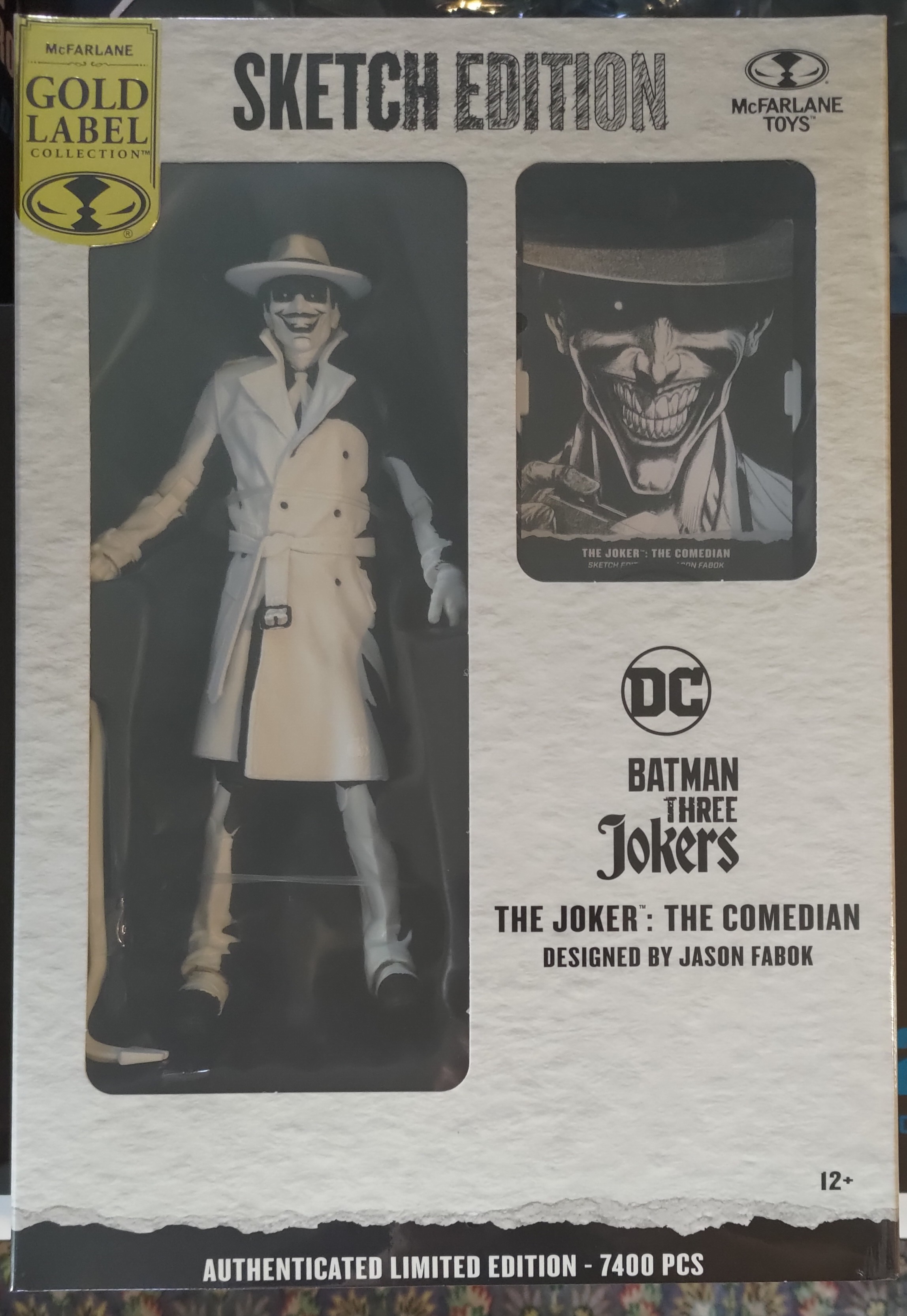 McFarlane DC Multiverse The Joker: The Comedian (Batman: Three Jokers) Line Art Gold Label NYCC画像