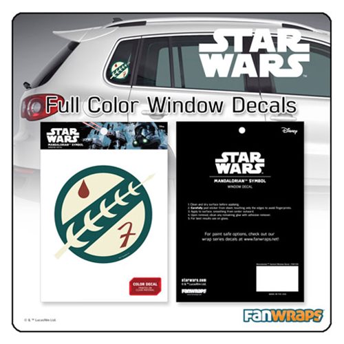 Star Wars Mandalorian Insignia Window Decalの画像