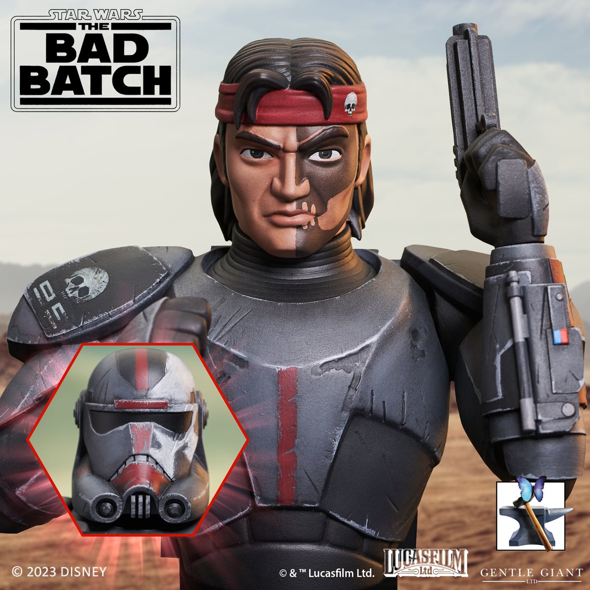 Star Wars Bad Batch Hunter 1:7 Scale Bust画像
