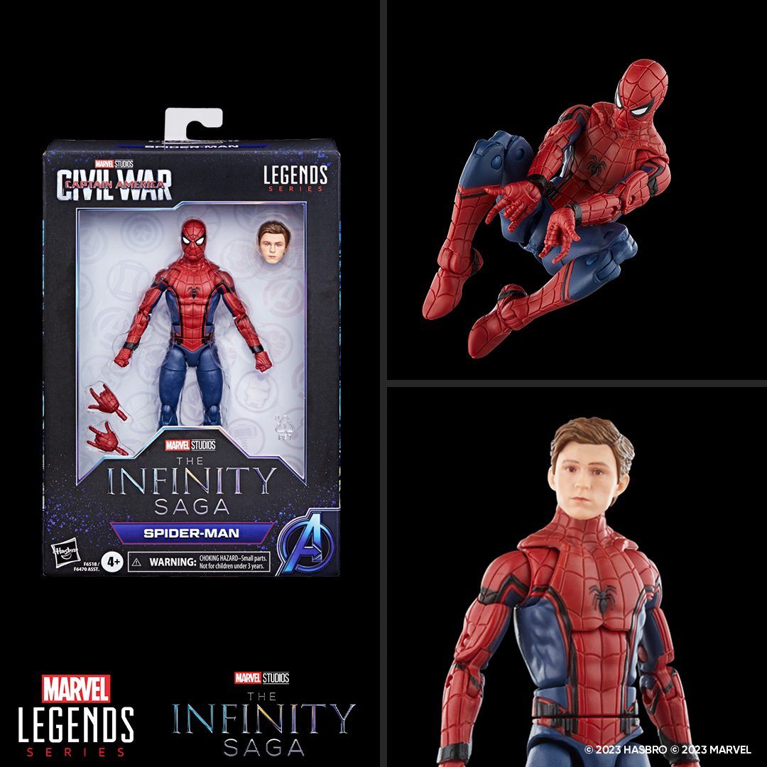Marvel Legends Infinity Saga Captain America Civil War Spider-Man 6-Inch Action Figure画像