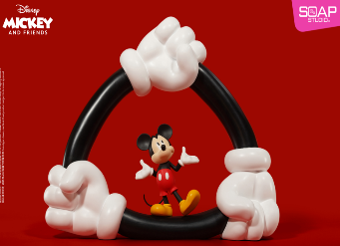『ディズニー』ミッキーマウス ハンド・イン・ハンド スタチュー画像