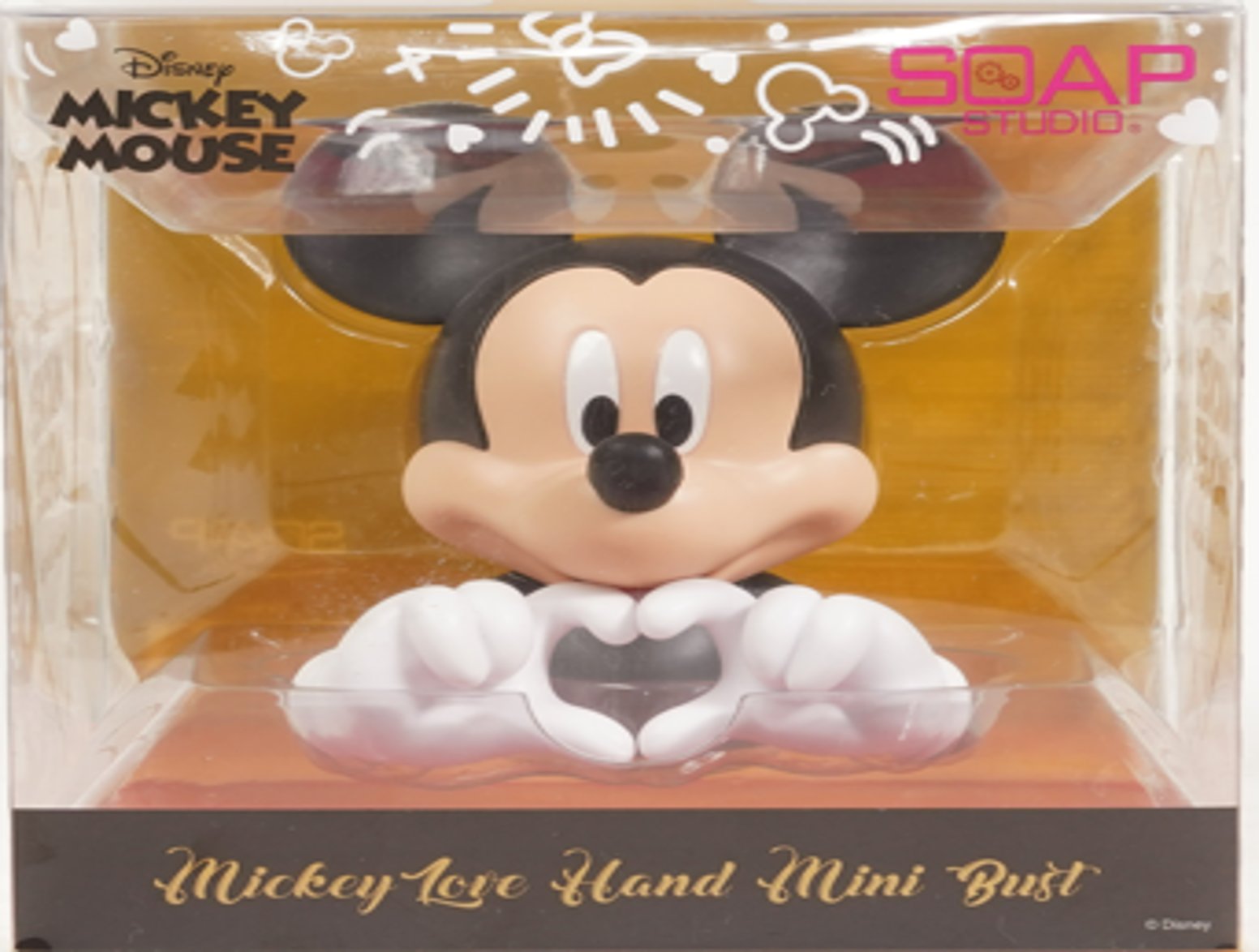 『ディズニー』ミッキーマウス ラブ・ハンド ミニバストフィギュア画像