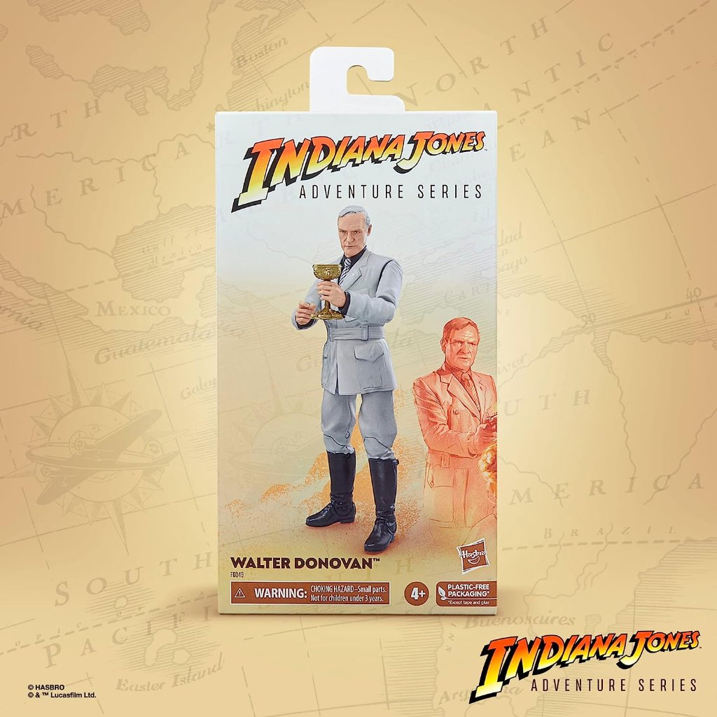 Indiana Jones Adventure Series Walter Donovan 6-Inch Action Figure 正規品の画像
