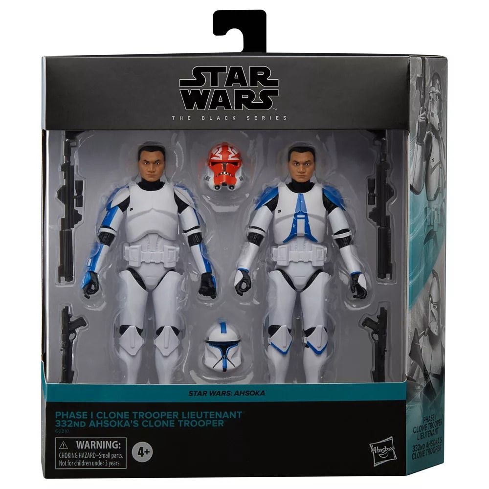 Star Wars TBS SWAh Phase I Clone Trooper Lieutenant and Ahsoka's Clone Trooper 2-Pack画像