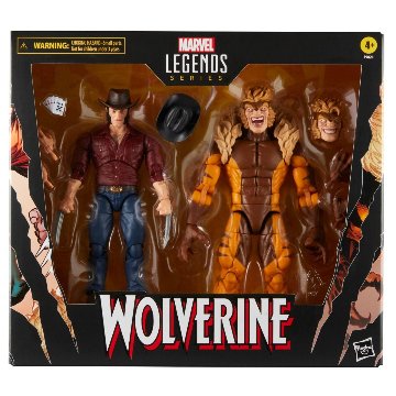 Marvel Legends Wolverine 50th Anniv Marvel's Logan vs Sabretooth 6-Inch Action Figure 2-Pack画像