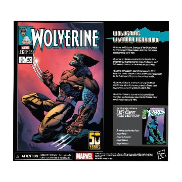 Marvel Legends Wolverine 50th Anniv Wolverine and Lilandra Neramani 6-Inch Action Figure 2-Pack画像