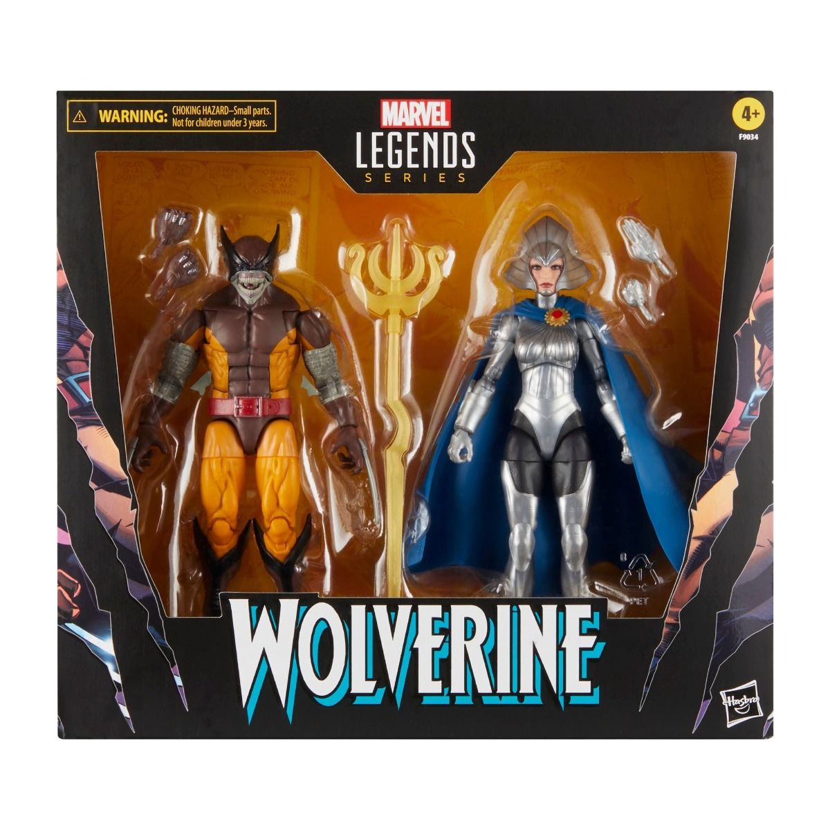 Marvel Legends Wolverine 50th Anniv Wolverine and Lilandra Neramani 6-Inch Action Figure 2-Pack 正規品画像
