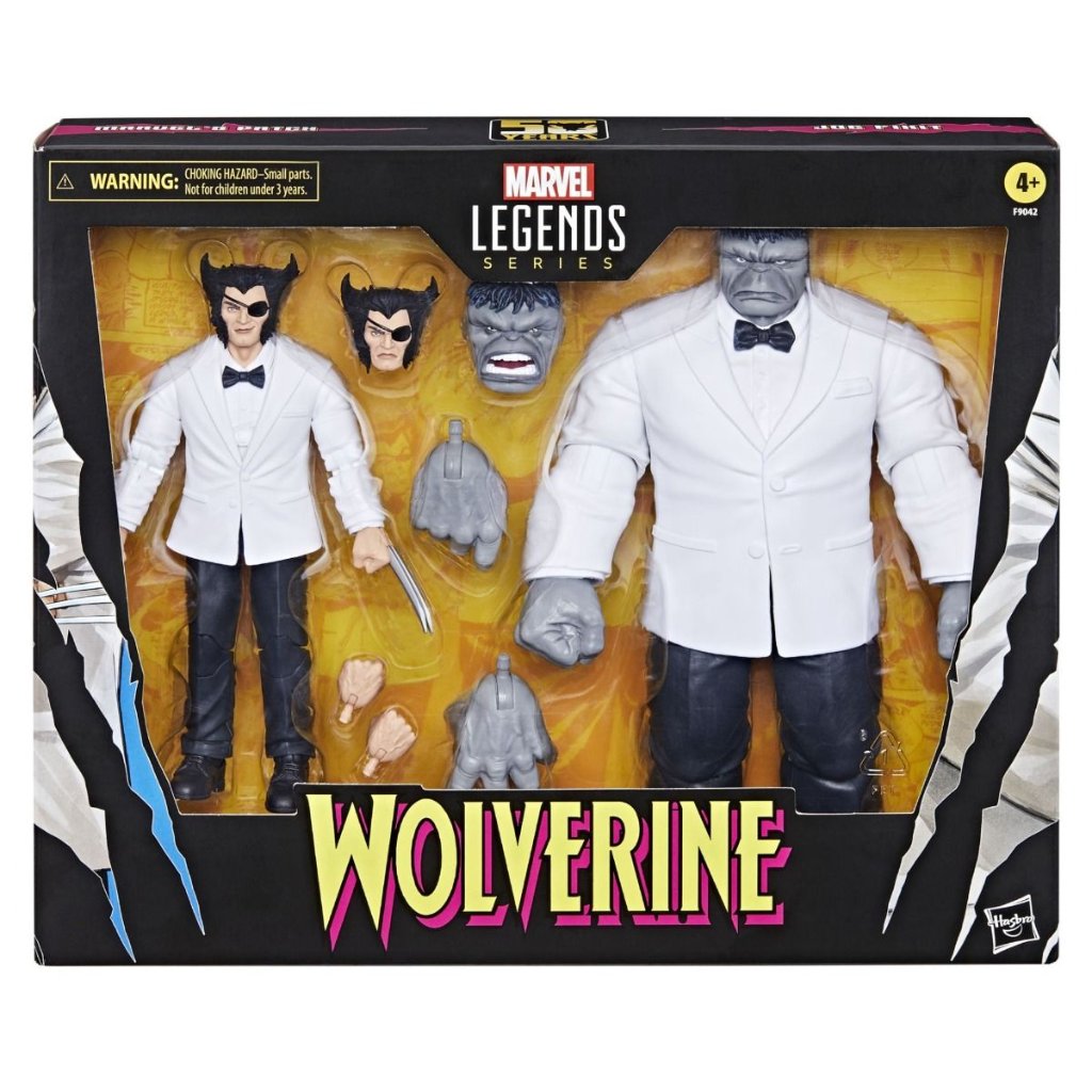 Marvel Legends Wolverine 50th Anniv Patch and Joe Fixit Comic 6-Inch Action Figure 2-Packの画像