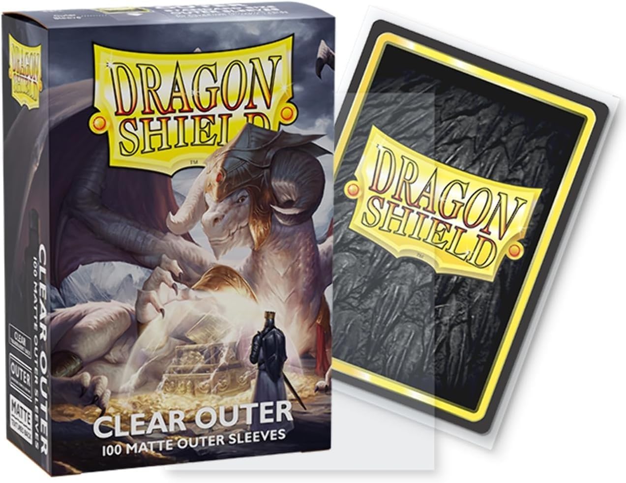 ドラゴンシールド カードスリーブ スタンダードサイズ アウタースリーブ マットクリア Dragon Shield画像