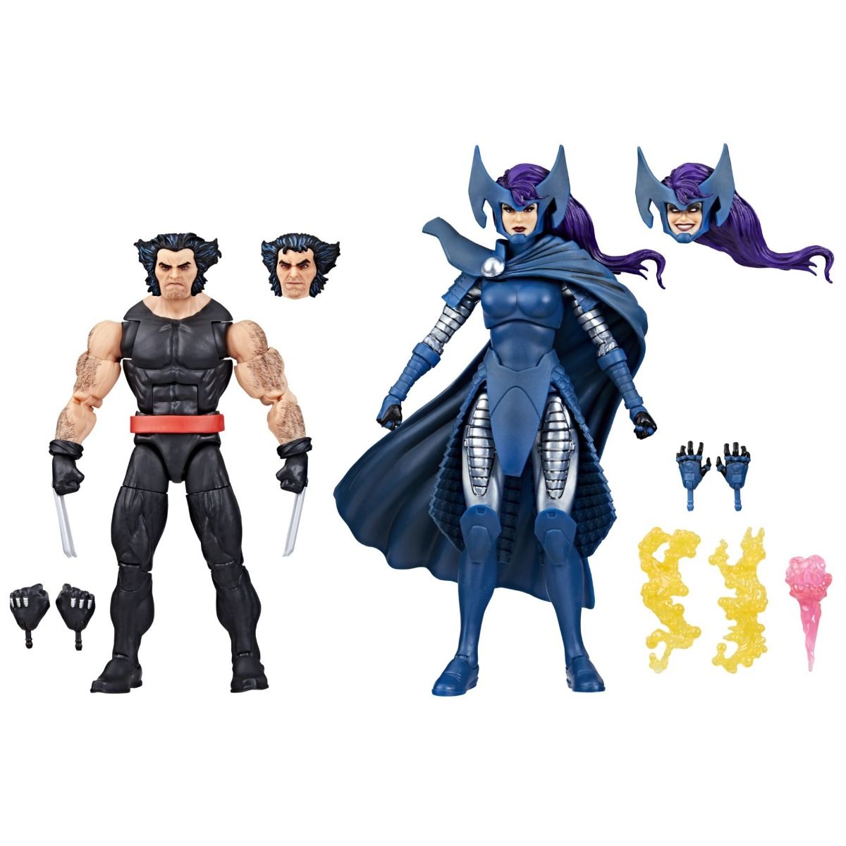Marvel Legends Wolverine 50th Anniv Wolverine and Psylocke 6-Inch Action Figure 2-Pack画像