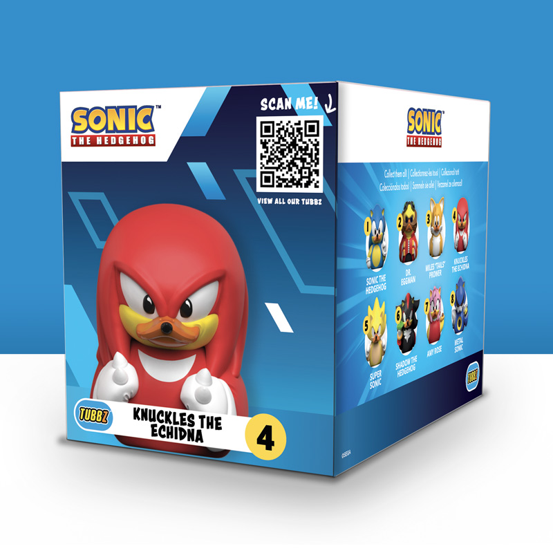 Sonic the Hedgehog Knuckles TUBBZ (Boxed Edition)画像