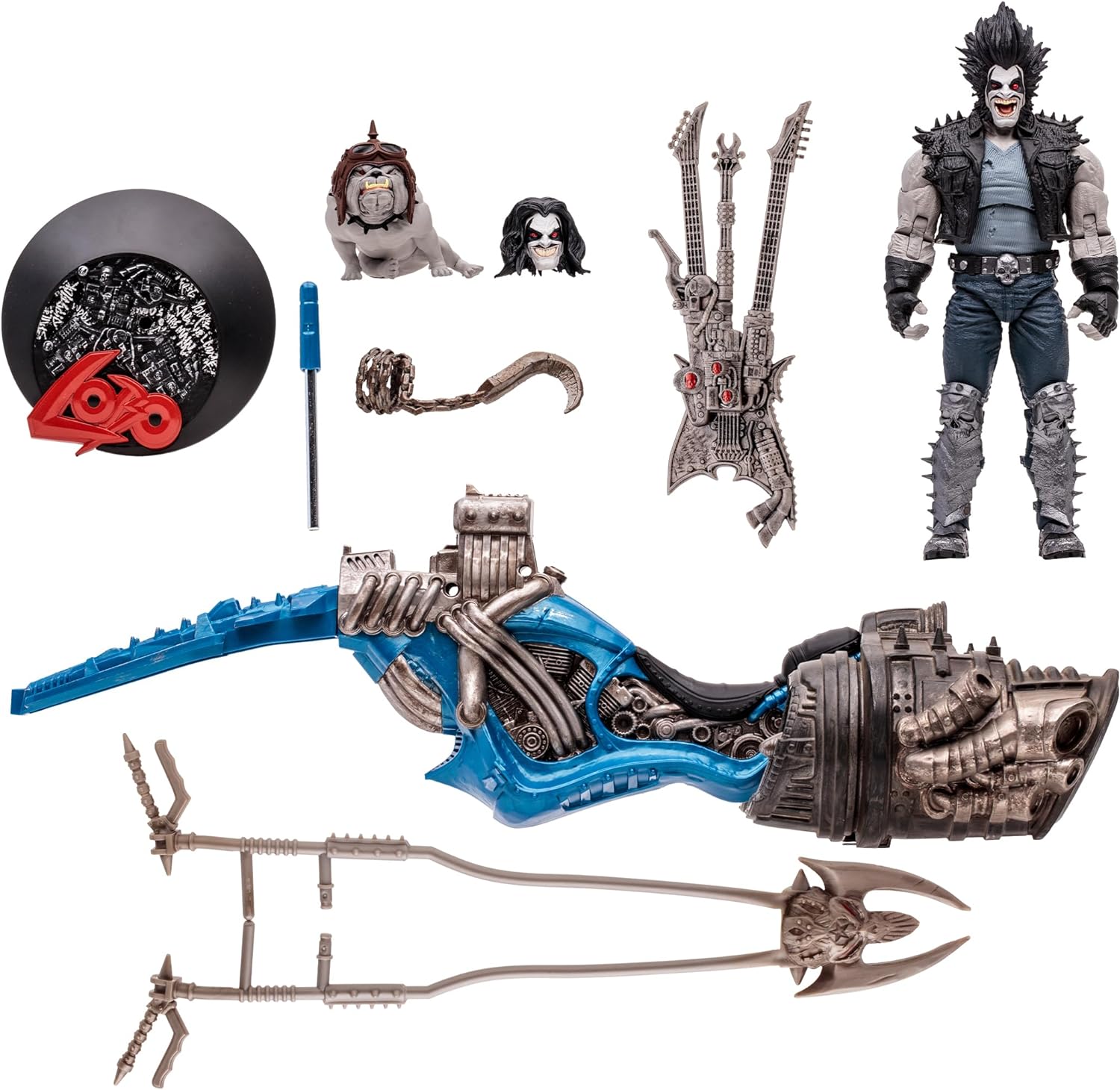 DC Multiverse Lobo & Spacehog (Justice League of America) Gold Label 7-Inch Action Figure画像