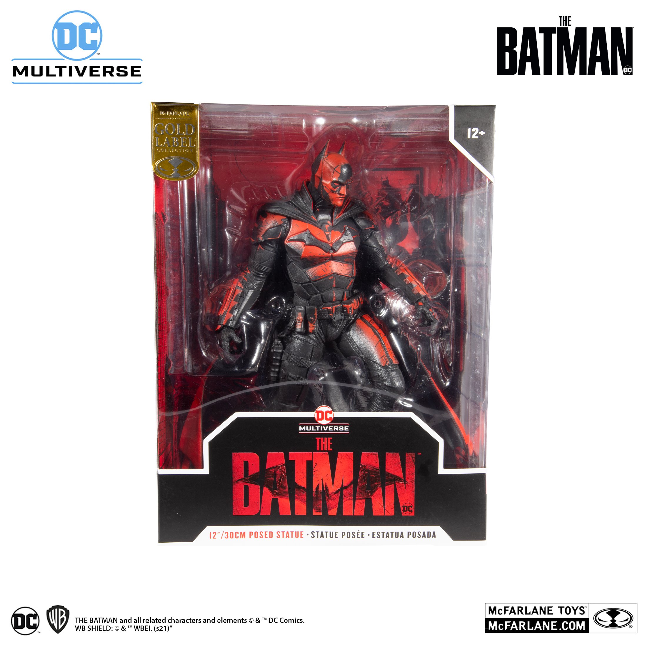McFarlane DC Multiverse The Batman 12-Inch Statue(Gold Label)画像