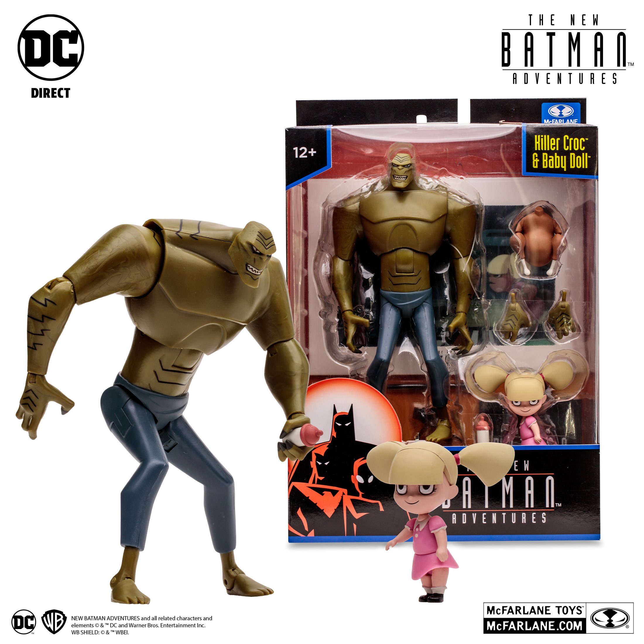 DC Direct The New Batman Adventures Killer Croc with Baby Doll 6-Inch Action Figure画像
