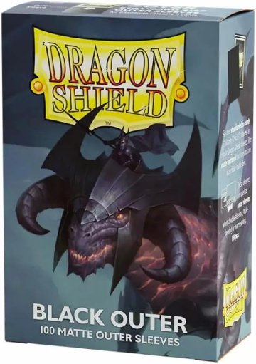 ドラゴンシールド カードスリーブ スタンダードサイズ アウタースリーブ マットブラック Dragon Shield画像