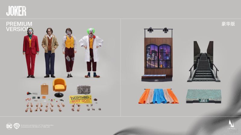 INART - JOKER (2019) - JOKER 1/6 COLLECTIBLE FIGURE Premium Version: (4 bodies)の画像