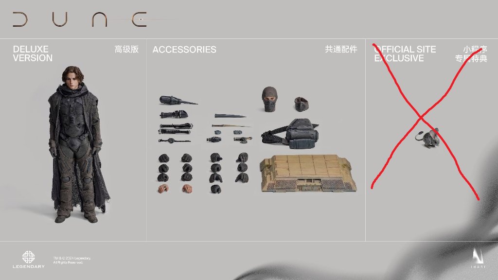 INART - DUNE PAUL ATREIUDES 1/6 SCALE FIGURE Deluxe Versionの画像