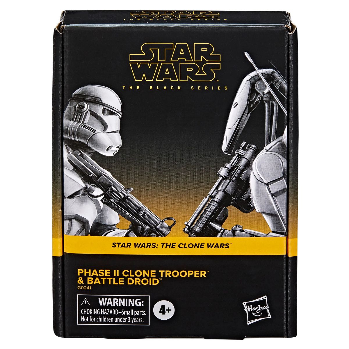 Star Wars TBS tCW Phase II Clone Trooper and Battle Droid 6-Inch Action Figure 2-Pack画像