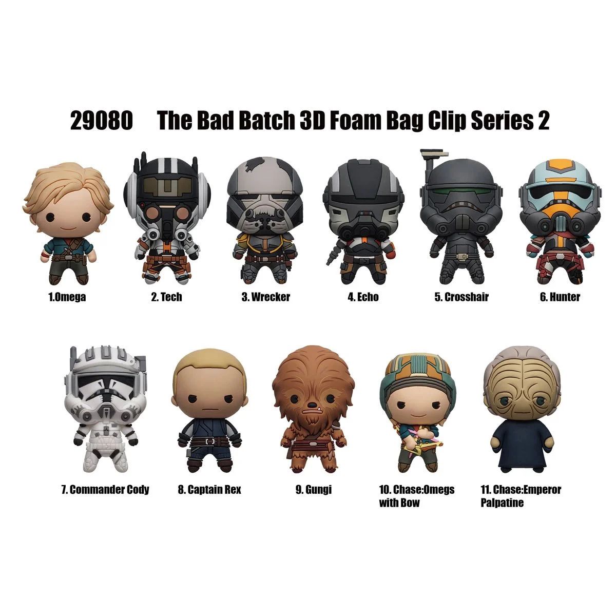 Star Wars The Bad Batch Series 2 3D Foam Bag Clip画像