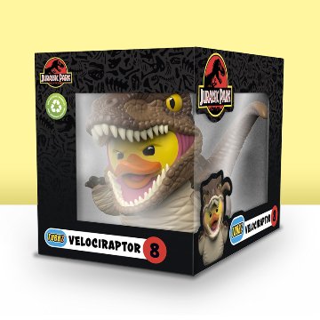 Official Jurassic Park Velociraptor TUBBZ (Boxed Edition)画像