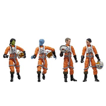 Star Wars TVC X-Wing Pilot 3 3/4-Inch Action Figure 4-Pack画像