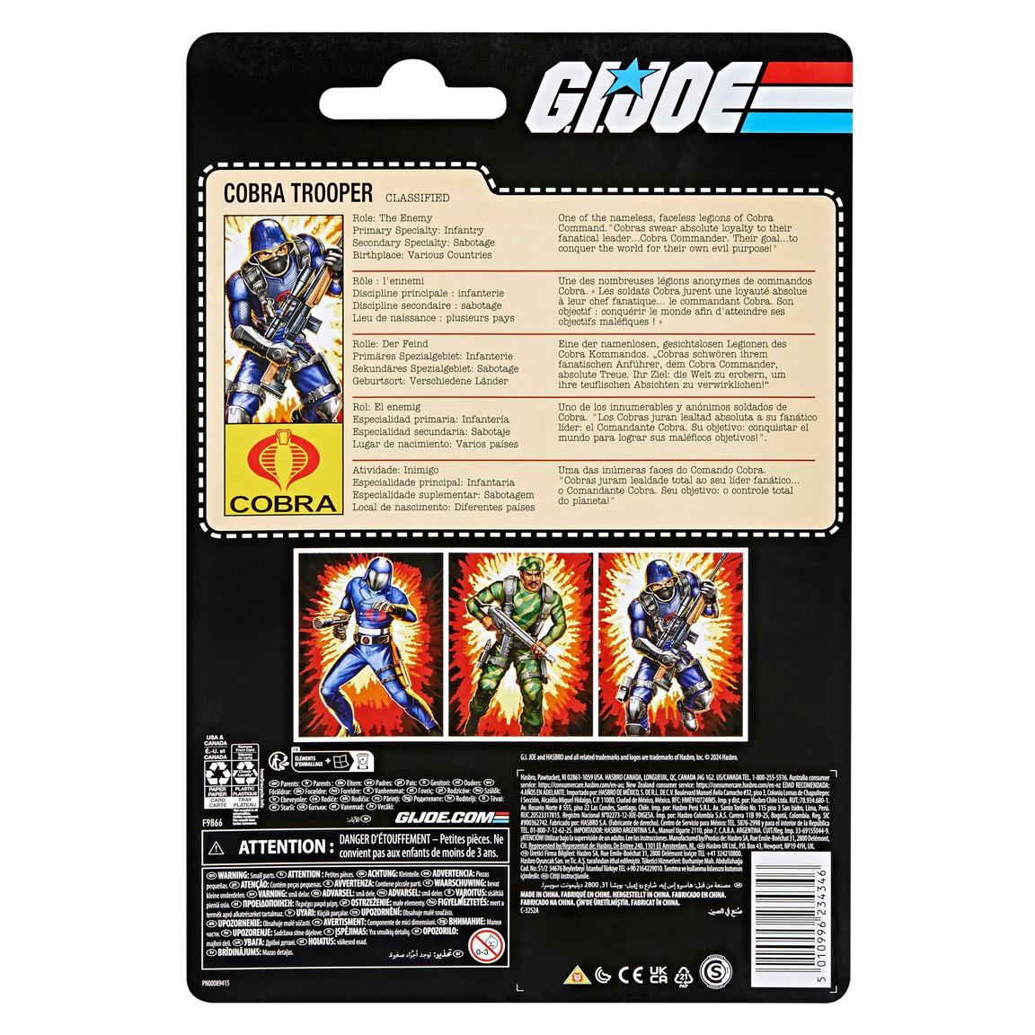 G.I. Joe Classified Series Retro Cardback Cobra Trooper 6-Inch Action Figureの画像