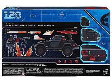 G.I. Joe Classified Series Cobra Night Attack 4-WD Stinger & Driver(120) 6-Inch Action Figureの画像