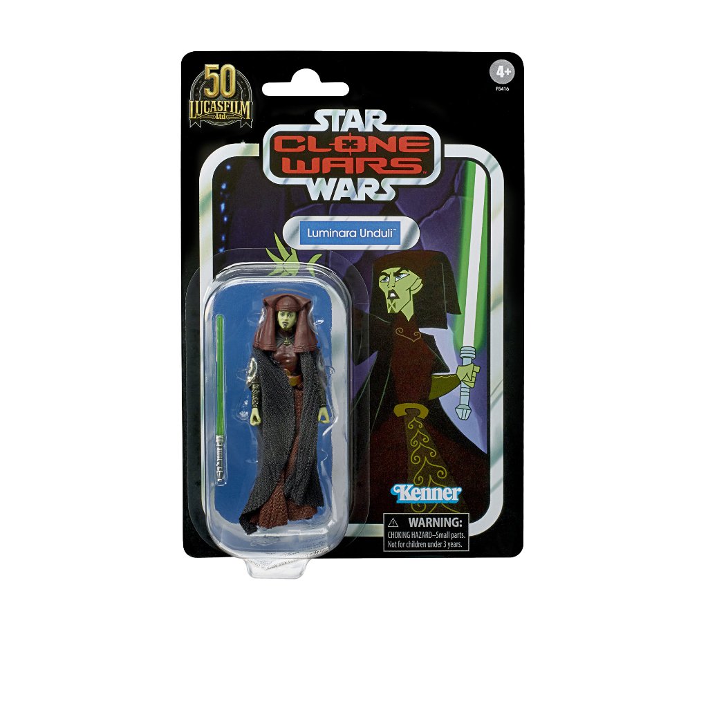 Star Wars TVC Star Wars: Clone Wars Luminara Unduli 3 3/4-Inch Action Figureの画像