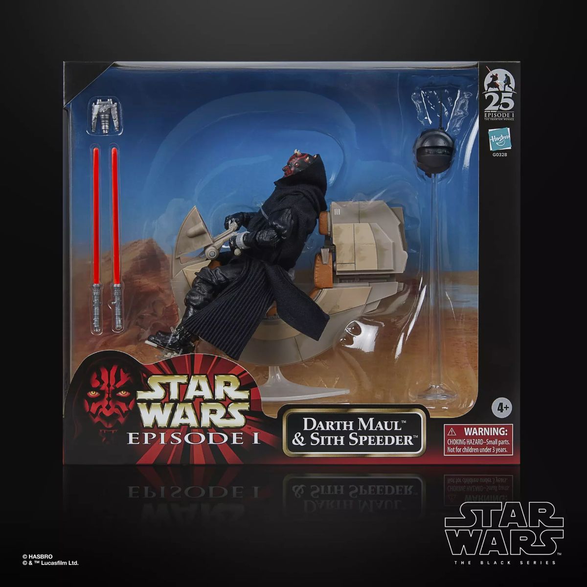 Star Wars TBS tPM Darth Maul & Sith Speeder 6-Inch Action Figureの画像