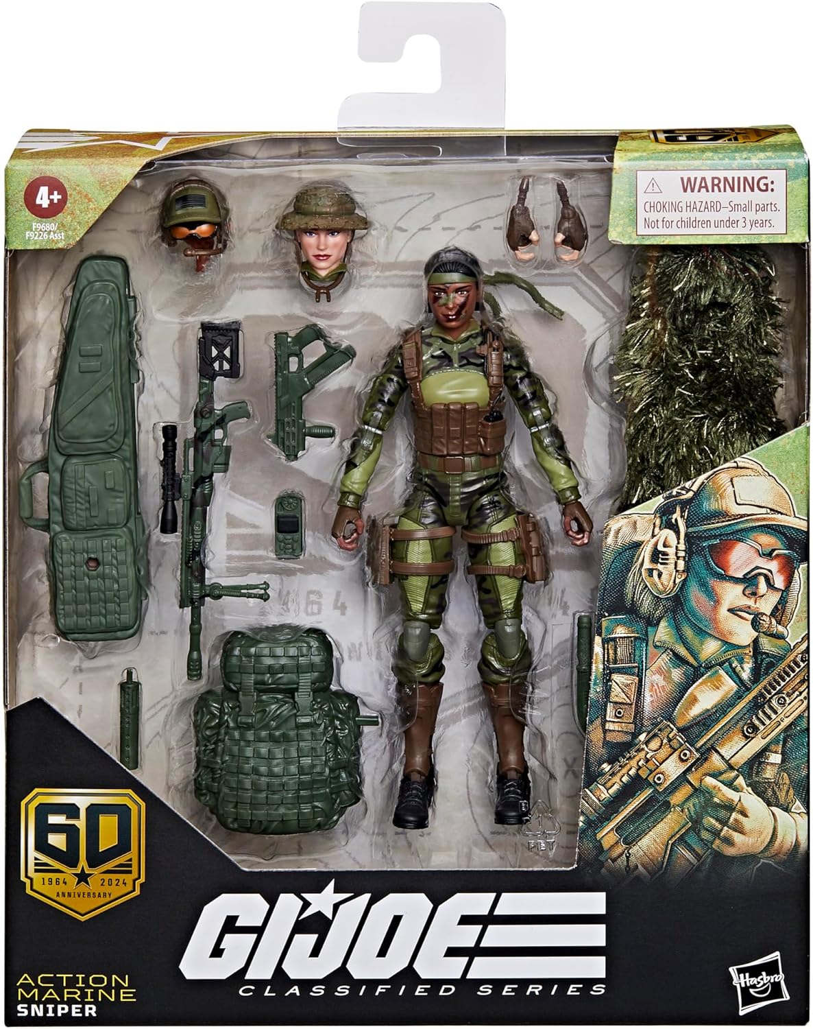 G.I. Joe Classified Series 60th Anniv Action Marine Sniper 6-Inch Action Figureの画像