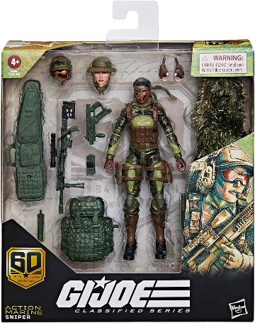 G.I. Joe Classified Series 60th Anniv Action Marine Sniper 6-Inch Action Figureの画像