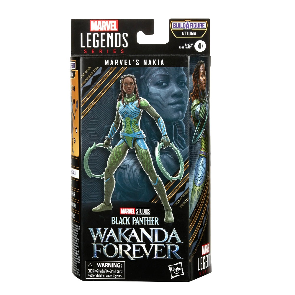 Marvel Legends BAF Attuma BPWF Marvel's Nakia 6-Inch Action Figure 正規品の画像