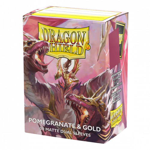 ドラゴンシールド AT-15065 カードスリーブ マットデュアル  Pomegranate Gold Dragon Shieldの画像