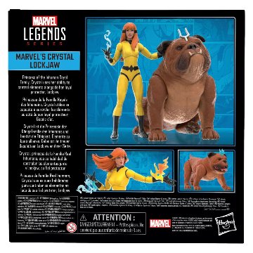 Marvel Legends Inhumans Marvel's Crystal and Lockjaw 6-Inch Action Figure 2-Packの画像