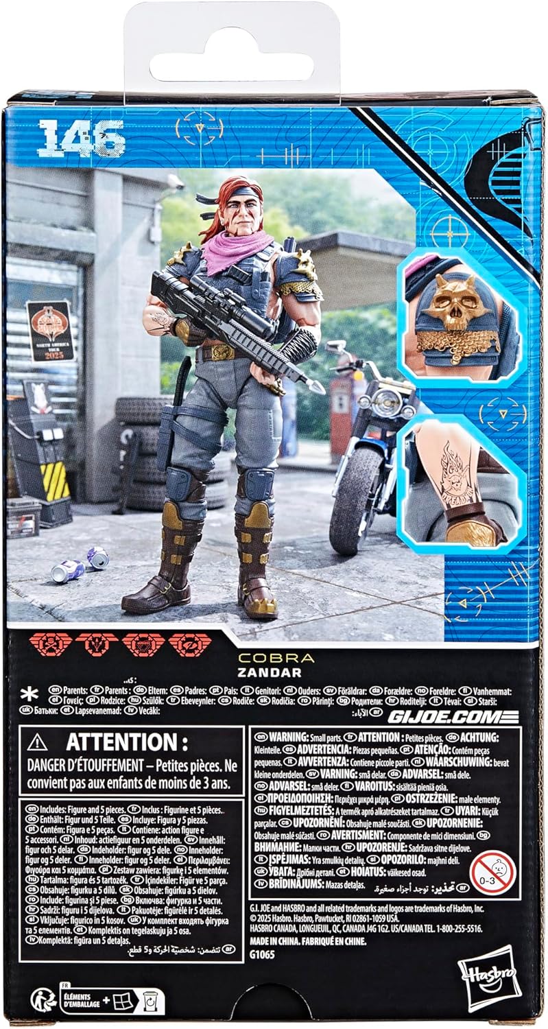 G.I. Joe Classified Series Cobra Dreadnok Zandar(146) 6-Inch Action Figureの画像