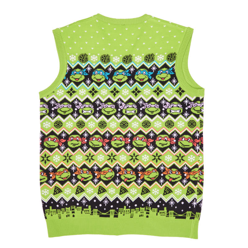 Teenage Mutant Ninja Turtles Christmas Knitted Vest Topの画像