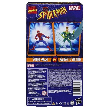 Marvel Legends VHS Spider-Man Animation Spider-Man vs Marvel's Vulture 6-Inch Action Figure 2-Packの画像