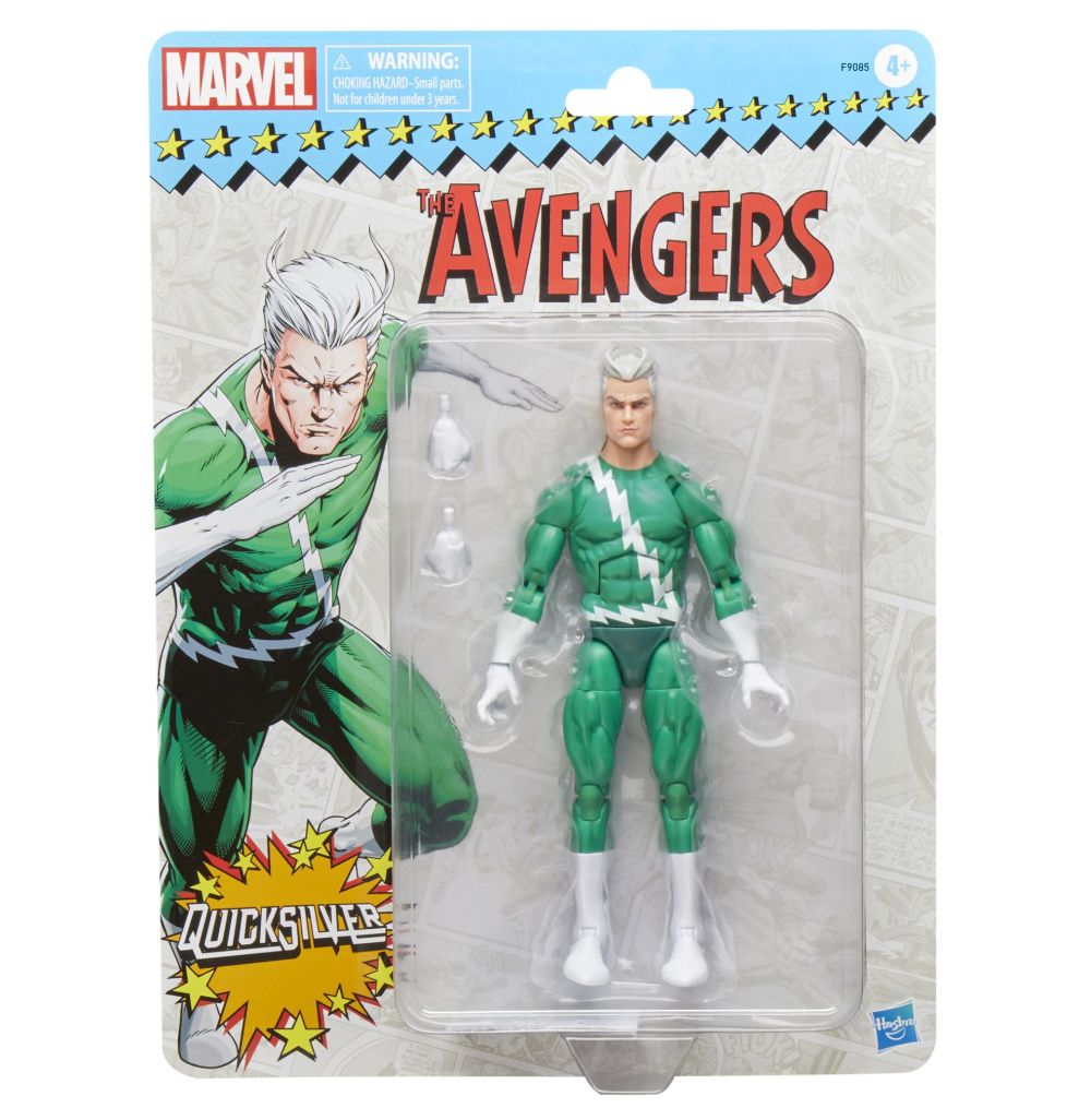 Marvel Legends Retro Avengers Comics Quicksilver 6-Inch Action Figureの画像