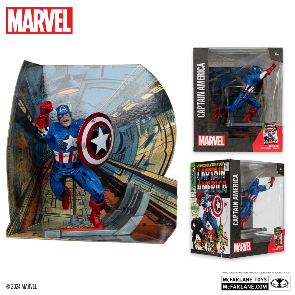 マクファーレントイズ McFarlane マーベルコレクション Captain America (Captain America #100)の画像