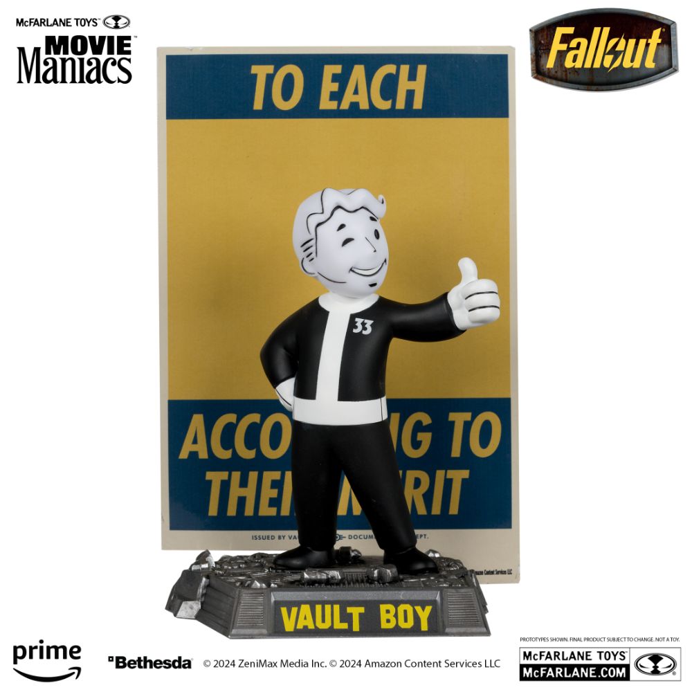 McFarlane Fallout Lucy, Maximus, The Ghoul & Vault Boy 6in Posed Figures 4-Packの画像