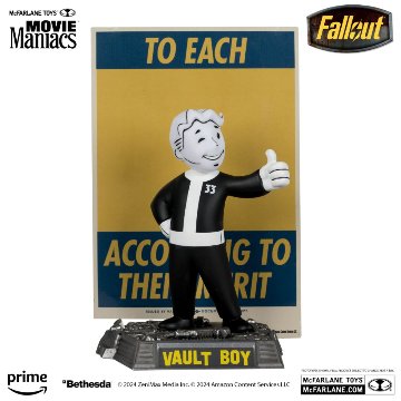 McFarlane Fallout Lucy, Maximus, The Ghoul & Vault Boy 6in Posed Figures 4-Packの画像