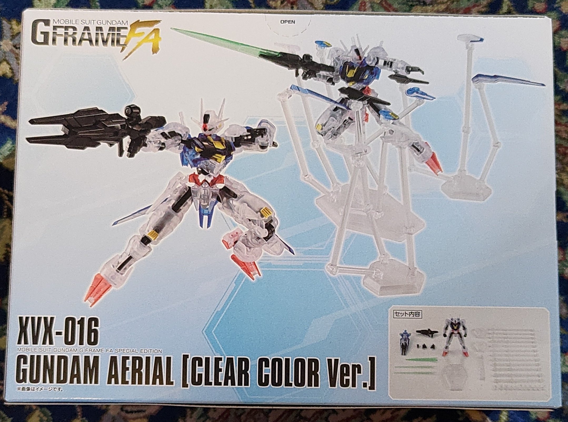 MOBILE SUIT GUNDAM GFRAME FA XVX-016 GUNDAM AERIAL [CLEAR COLOR Ver]の画像